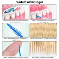 10 PCS Toothpick Teeth Plaque Remove Interdental Brushes Oral Care Hygienic Soft Rubber Bristle Teeth Cleaning Elastic brush With Thread Orthodontic Brush,Teeth Care Dental Floss Teeth Gaps Professional Deep Oral Teeth Cleaning Tools. 