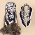 Paisley Print Handkerchief Silk Satin Hijab Scarf For Women Bandana Head Hair Scarves 70*70CM Square Hairband Neck Scarfs Ladies. 