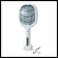 Gecko Electric Mosquito Dual Use Racket Standing Fly Insect Swatter. 