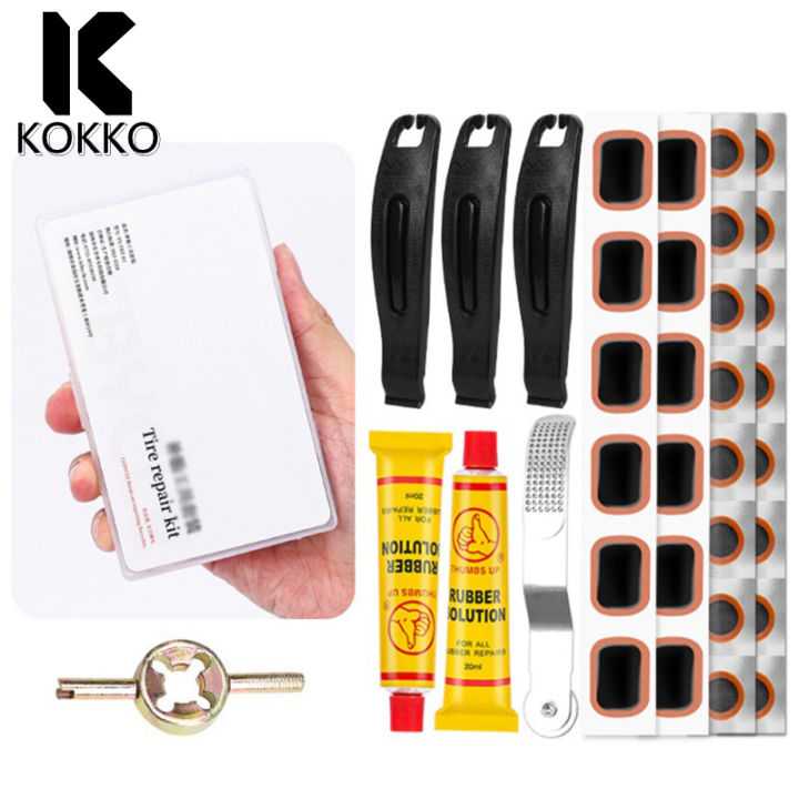 KOKKO Bike Inner Tube Repair Kit, Bike Tire Patch Kit, Bycicle