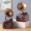 Classical Retro Gramophone Art Music Box Home Desktop Decoration Crafts. 