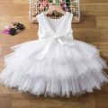 Baby Christmas Clothes for 2-6 Yrs Solid Backless Cute Toddler Girl Birthday Party Dress Lace Xmas New Year Princess Girls Dress. 