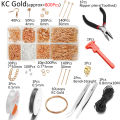 St.kunkka 800Pcs/Lot Jewelry Making Kits Ear Hook Jump Rings Earring Hook Clasp Pins Repair Tools for DIY Jewelry Making Findings Set. 