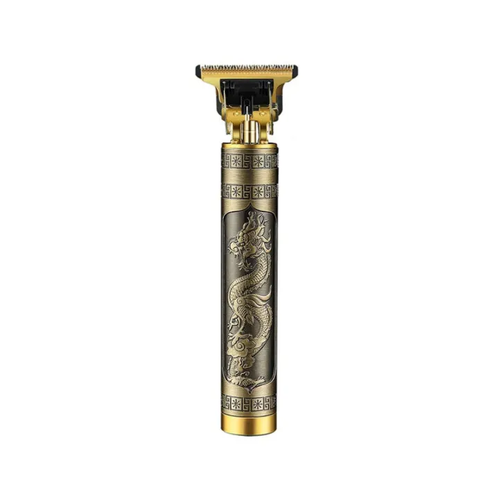 Trimmer for Men Rechargeable Vintage T9 Electric Hair Cutting Machine Hair Clipper Professional Men Shaver Dragon Black