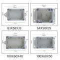 Plastic Pc Clear Transparent Box Fixed Ear Waterproof Enclosure Electronic Circuit Project Box Instrument Wall Junction Housing. 
