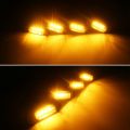 [ Plug & PLAY ] Car LED Front Grille Smoked Amber Light Daytime Running Lights Lamp for Universal Pickup SUV Truck Sedan. 