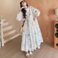 Japanese Style Fresh Cute Youth-Looking Girlish Style Mori Style Design Artistic Small Gentle Jumpsuit Small Dress Summer. 