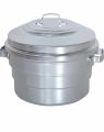 Aluminium Idli Make Idly Steamer Cooker with 2 Idly Plates (14 idly Cavity) - Large. 