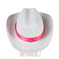 White Color Hat Costume Accessories Western Cowboy Hat Multipurpose Decoration For Kid Girl Costume Cosplay Props Ornament. 