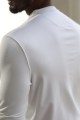 Liveit White Long Sleeve Henley T-Shirt. 