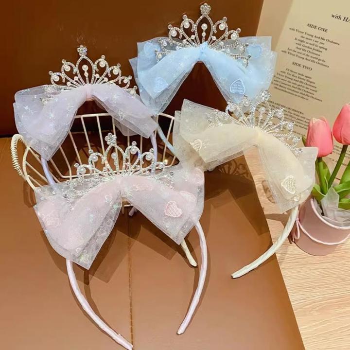 New%20Cute%20Crown%20Cat%20Rabbit%20Ear%20Headband%20Baby%20Girl%20Pink%20Lace%20Headband%20Korean%20Children's%20Princess%20Children's%20Hair%20Accessories%20-%20Image%204