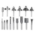Router Bits Set 1/4'' 1/2'' Shank Hand Tools DIY Trim Trimming Machine Milling Cutter Tool. 