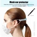 Adjustable anti-slip silicone mask ear saver clip extension hook mask strap buckle face mask holder accessory. 