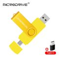【8GB yellow】 Multifunctional OTG 3 IN 1 type-c USB Flash Drive pendrive 128GB флэш-накопител stick 8/16/32/64 GB Pen Drive for phone. 