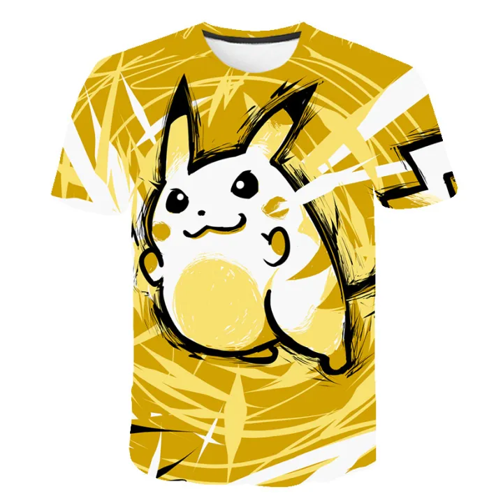 Pokemon%20Pikachu%20Mewtwo%203D%20Summer%20Fashion%20Cartoon%20T-shirt%20Anime%20Pok%C3%A9mon%20Hip-Hop%20Casual%20Children%20Short%20Sleeves%20Boys%20And%20Girls%20-%20Image%206