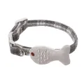 Pet Accessories Decorative Cat Fish Collar Adjustable Soft Cat Fish Necklace Cartoon Pet Striped Collar Birthday Party. 