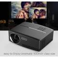 U.S. Regulations-Mini Home Theater Cinema Portable Projector Multimedia Support 1800 Lumens 1080P/ HDMI /USB /SD Card/ VGA /AV Movie Video TV Business Laptop Game. 