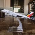 Philippine Airlines Boeing 747 777 Aircraft Model PAL Airbus A380 Cebu Pacific A320 Diecast Metal Airplane Model 16CM. 