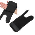 Sports Wristband, Sports Wrist Guard Bending Design Black Right Hand OK Cloth PU Steel for Training. 