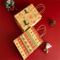 Christmas-themed Gift Bags Kraft Paper Bags Xmas Decoration Candy Gift Bags Christmas Gift Bags Apple Packaging. 