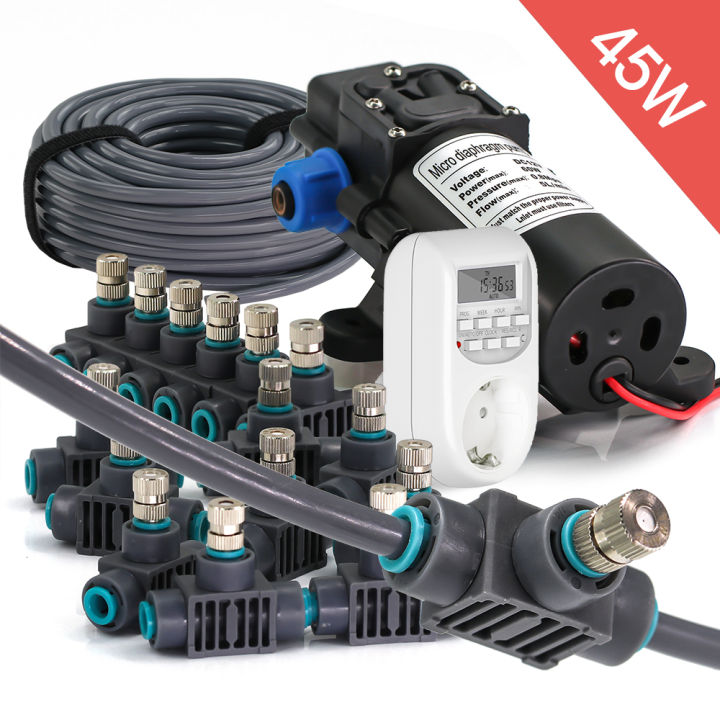 0.5mm Adjustable Spray Nozzle Automatic Irrigation Equipment 45w Pump ...