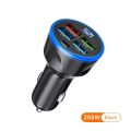 Udry 250W Car Charger 5Ports Super Fast Charging Adapter Quick Charge 3.0 For iPhone 12 13 Xiaomi Note Samsung Huawei In Car. 