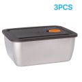 1/3Pcs Crisper Sealed Lunch Box with Lid Refrigerator Storage Box Fresh-keeping Box Picnic Bento Food Container. 