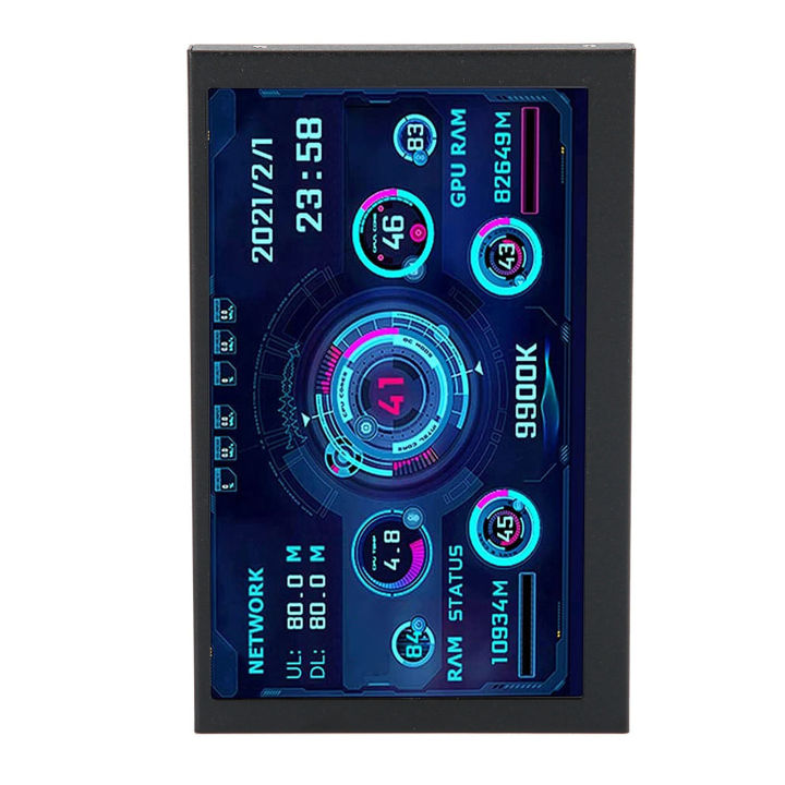 New Computer Temp Monitor 5 Inch IPS Temperature Display PC CPU Data Monitor