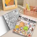 My Fuzzy Buddies Coloring Book For Adults And Teens Featuring Cute Animal Life Stories Plush Friends Coloring Book. 