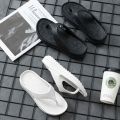 Flip-Flops Women's Fashionable Outdoor Flip-Flops Bathroom Bath Non-Slip Beach Seaside Plywood Trendy Sandals Summer Men's. 