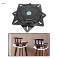 Bar Stool Swivel Replacement, Chair Swivel Base, Rotating Turntable Hardware Steel Seat Swivel Base, Bar Stool Swivel Mount Plate, for Table. 