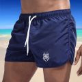 Men Swimming Trunks Pockets Sports Shorts Breathable Men's Beach Shorts Surfing Swimwear Summer Quick Dry Beachwear 2024 Male. 