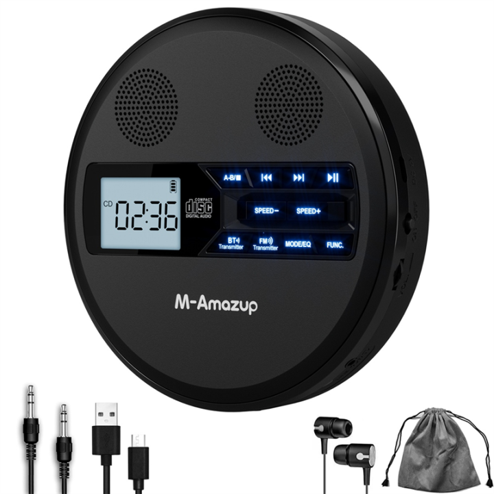 Disc Player Machine Repeater Enabled Discman CD Player Multifunctional Bluetooth,FM ...