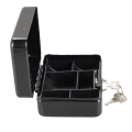 Mini Safe Cash Box Lock Box Metal Security Box with Key Sturdy for Coin Bank Money Bank Portable for Coin Collection. 