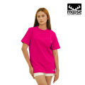 Moose Everyday Essential Tee With Bottom Logo - Hot Pink. 