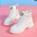 Inner Women's New Women's Single Boots ﹊ Thin Height Increasing Autumn and Winter British Style Ding Boots Internet Celebrity All-Match Short Boots 2024 Horse Girl 〈. 