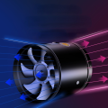 4''6''8'' Pipe Exhaust Fan Air Ventilator Metal Pipe Ventilation Exhaust Fan Mini Extractor Bathroom Toilet Wall Fan Duct Fan. 