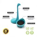 【NEW】 Tea Infuser Silicone Tea Strainer Filter Loose Tea Steeper Loch Ness Monster Loose Leaf Tea Infusers With Long Handle Strainer. 