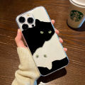 Back cover o Max lus prSE2 SEXR Xs for iPh shaped phone case for black cat white cat figure one 16 15 14 13 12 11 x 8 7 p mini TPU. 