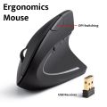 Vertical 2.4GHz Wireless Bluetooth Ergonomic Vertical Mouse Plug and Play USB DPI Switching Silent Holding Mouse. 