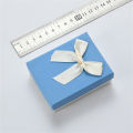 Box Present Necklace Bowknot Mini Boxes Gift Earring Solid Color Jewelry. 
