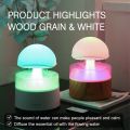 Mushroom Cloud Rain Humidifier Relaxing Raindrop Aromatherapy Machine Ultrasonic Atomization Humidification Colorful Night Light. 