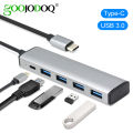 【EleganceWorld】GOOJODOQ Type-C HUB To USB 3.0 2.0 Adapter Dock 4 Port Ulrtra Slim For Windows MacBook Pro Air Samsung S10 S9 Huawei P20 Pro. 