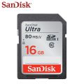 【16GB 】 100% Original Memory Card SanDisk Ultra SD Card 16GB SDHC Class Max Read 80M/s UHS-I Flash For Digital Camera. 