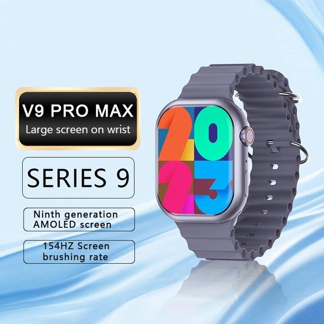Latest%20Smart%20Watch%20V9%20Pro%20Max%202.1%20Inch%20Amoled%20Big%20Screen%20Intelligence%20True%20Buckle%20Bluetooth%20Call%20Ai%20Assistant%20Nfc%20Smartwatch%20-%20Image%208