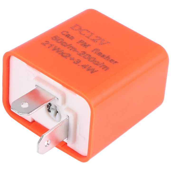 2 Pin Motorcycle LED Turn Signal Indicator Flasher Relay 12V