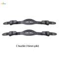 2Pcs Fin Flippers Strap, Replacement Straps Tie Swimming Equipment Fin Heel Scuba Fin 16mm. 