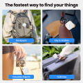 Long Distance Smart Tag GPS Tracker for Air Tag Key Finder Pet Wallet Bike Anti-lost Alarm Mini Locator Works with iOS Find My. 