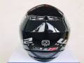 U.P. 2  Active Black Silver Motor Bike Helmet SLS Certified. 