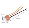 H4 Car Headlight Bulb Socket Adapter Wiring Harness. 